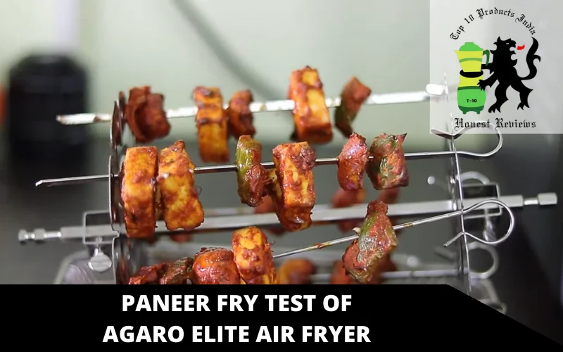paneer fry test of AGARO Elite Air Fryer