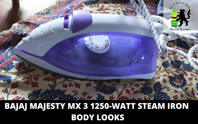 Bajaj Majesty MX 3 1250-Watt Steam Iron body looks