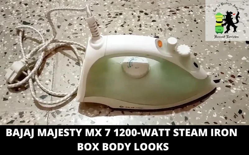 Bajaj Majesty MX 7 1200-Watt Steam Iron Box body looks