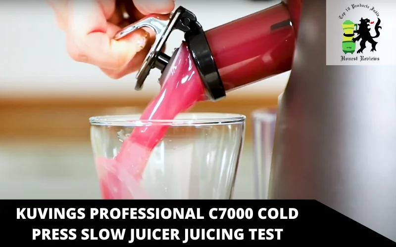 Kuvings Professional C7000 Cold Press Slow Juicer fruit juicing test
