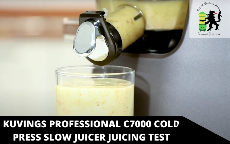 Kuvings Professional C7000 Cold Press Slow Juicer juicing test