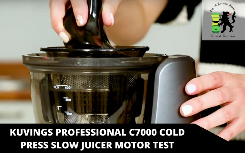 Kuvings Professional C7000 Cold Press Slow Juicer motor test
