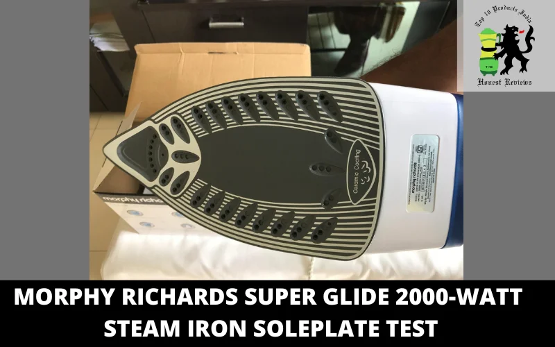 Morphy Richards Super Glide 2000-Watt Steam Iron soleplate test