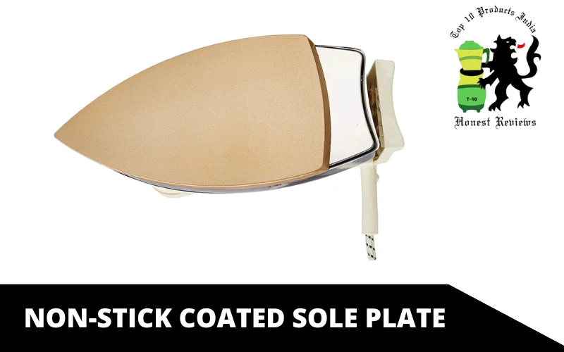 Non-stick coated sole plate