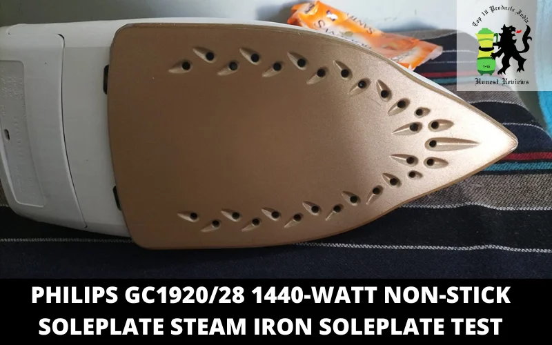 Philips GC1920_28 1440-Watt Non-stick Soleplate Steam Iron soleplate test