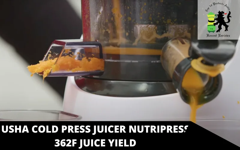 Usha Cold Press Juicer Nutripress 362F juice yield