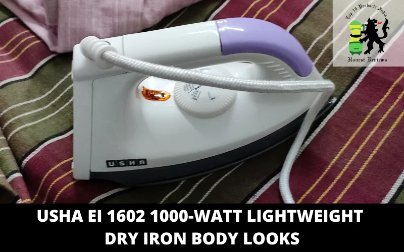 Usha EI 1602 1000-Watt Lightweight Dry Iron body looks